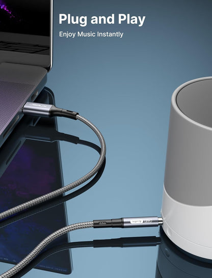 USB C to 3.5Mm Audio Aux Cable 3.3Ft, USB Type C to 3.5Mm Headphone Stereo Car Cord Compatible with Iphone 15 Pro Max, Samsung Galaxy S22/S21/S20 Ultra, Note 20/10 Plus, Ipad Pro, Pixel 5 4 XL